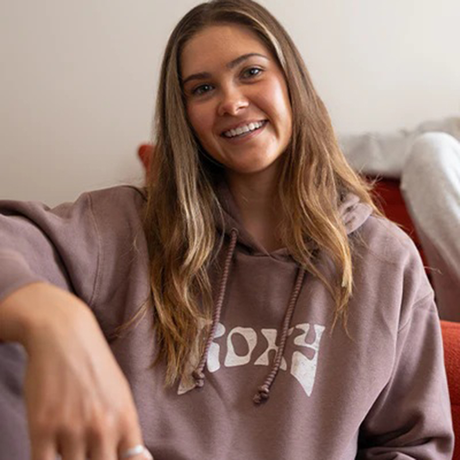 【复古做旧风】澳洲出口原单 秋冬连帽套头薄绒宽松纯色卫衣 女