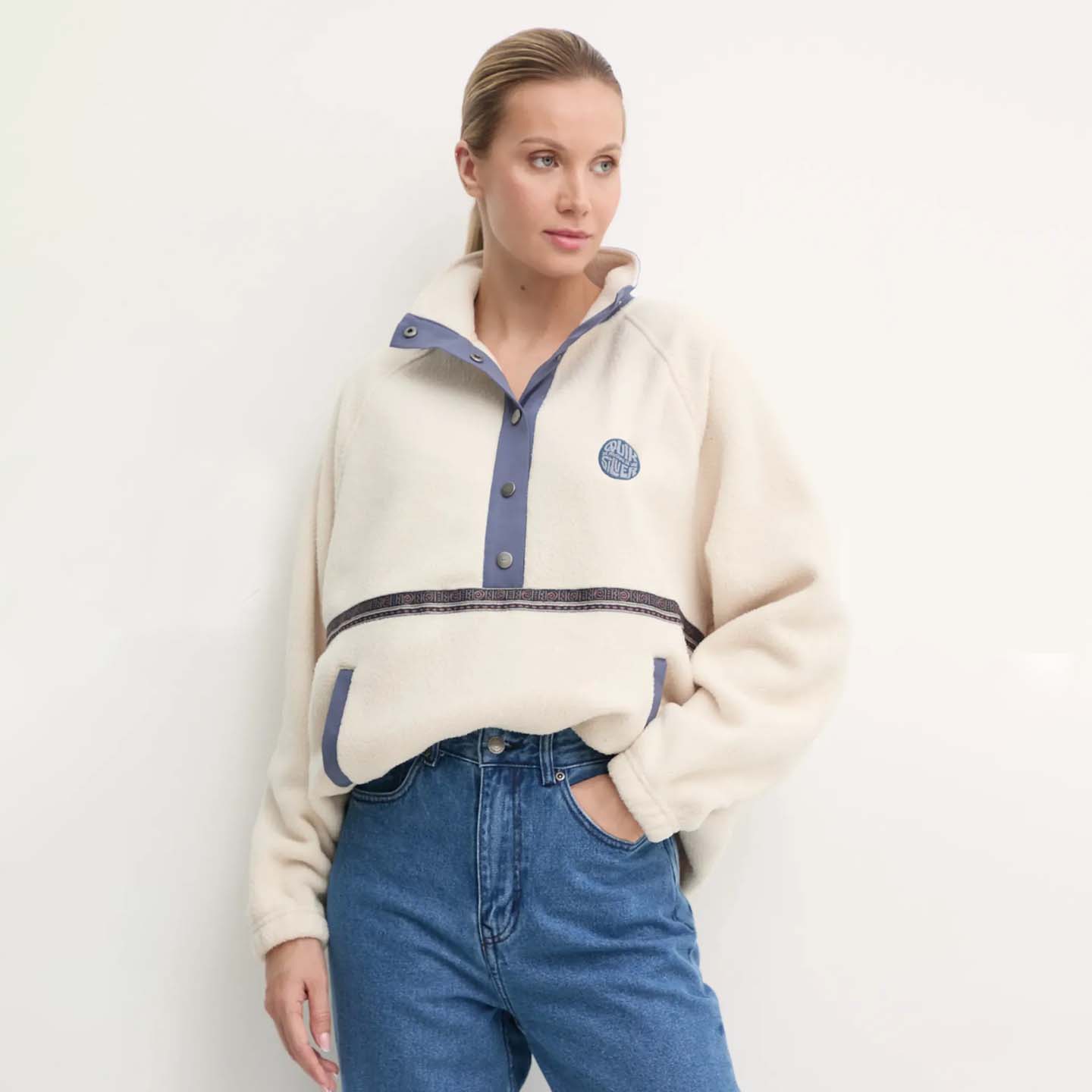 【质感拼色】澳洲出口原单 秋冬新款 单排扣半高领保暖户外外套女