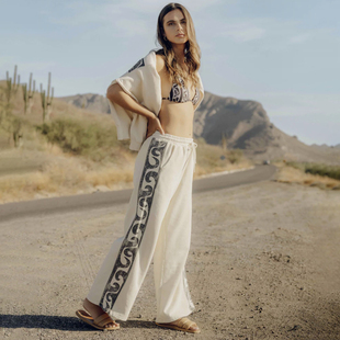 秋装 澳洲出口原单 新款 宽松阔腿宽松显瘦卫裤 女 长裤 质感奢华