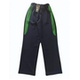 拼接绿色宽边直筒裤 可定做中小学生男女校裤 藏蓝色长裤 全棉松紧腰