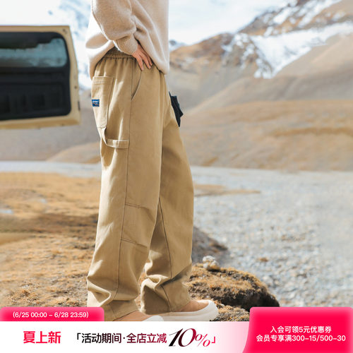 吕小虎500g加厚工装休闲裤男士