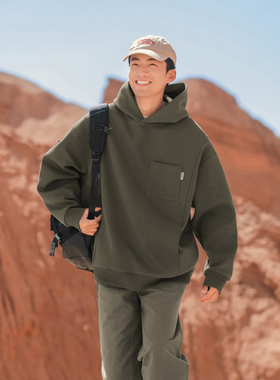 日系连帽卫衣，情侣款宽松不挑人