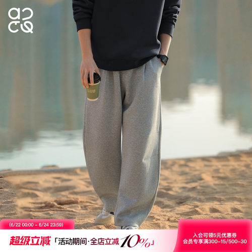 吕小虎ACTUP垂感阔腿美式卫裤