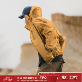 吕小虎ACTUP 口袋刺绣轻薄连帽防晒服男透气皮肤衣外套潮 2025夏季