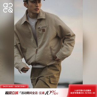 翻领上衣美式 吕小虎ACTUP 耐磨外套潮 短款 夹克男士 春季 底特律工装