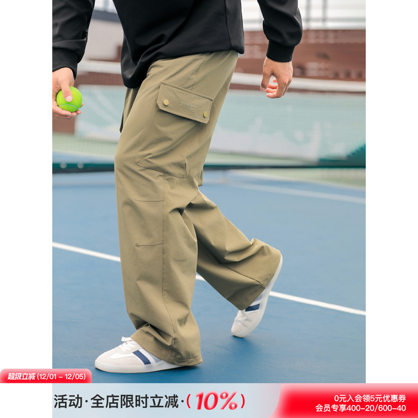 吕小虎美式工装裤男士休闲长裤