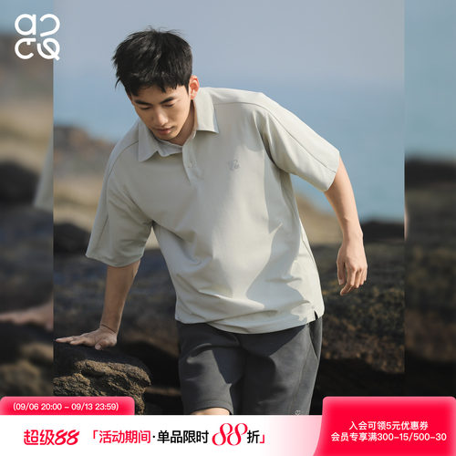 ACTUP男生美式透气短袖POLO衫