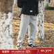 重磅灰色卫裤 男士 日系复古潮牌束脚裤 秋冬新款 宽松ins百搭休闲裤