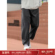 子休闲长裤 吕小虎ACTUP 高级灰色直筒加绒卫裤 男生运动裤 冬季 新款