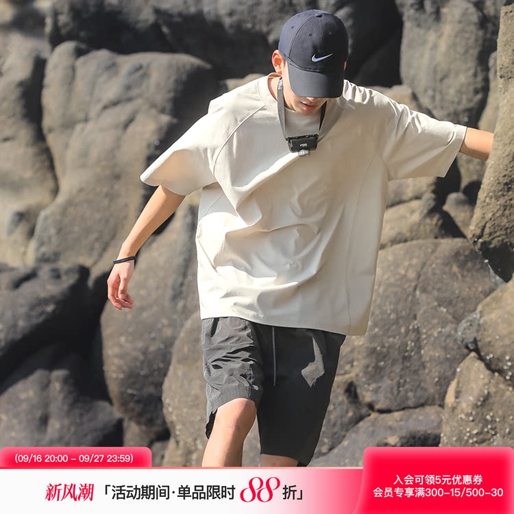 吕小虎简约宽松休闲短袖T恤潮图片