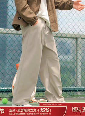 吕小虎ACTUP 春季日系弹力腰头休闲裤2026男士通勤百搭直筒长裤潮