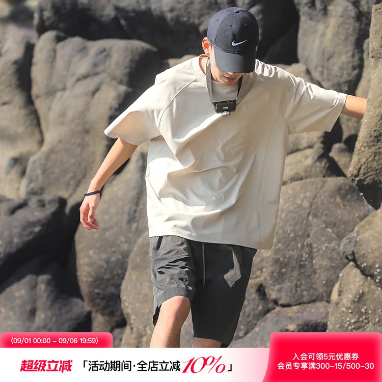 吕小虎简约宽松休闲短袖T恤潮图片