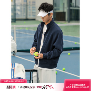 插肩袖 吕小虎ACTUP 卫衣男春季 复古立领开衫 运动外套拉链夹克 美式