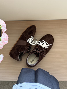 休闲鞋 EOS秋款 上新牛皮长毛款 百搭软底系带休闲鞋 82766