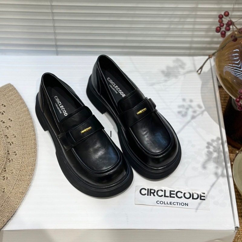 IG莱熙妮厚底真皮乐福鞋女2026春秋新款一脚蹬单鞋学院风小皮鞋女,女鞋,乐福鞋（豆豆鞋）,淘宝优惠券,粉丝福利购,淘宝优惠卷