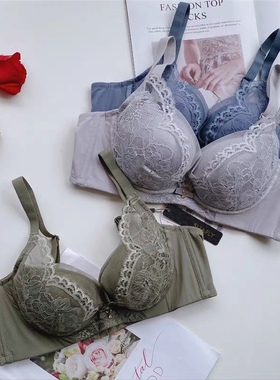 莎莲妮性感聚拢调整型文胸薄款蕾丝内衣夏季新品SK20122c 20123b