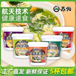苏伯汤脱水冻干蔬菜鸡蛋速食汤料冲泡即食酸辣汤代餐泡饭汤杯装