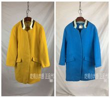 ROEM专柜正品毛呢女士秋冬外套 长袖茧型呢子外套中长款羊毛1780