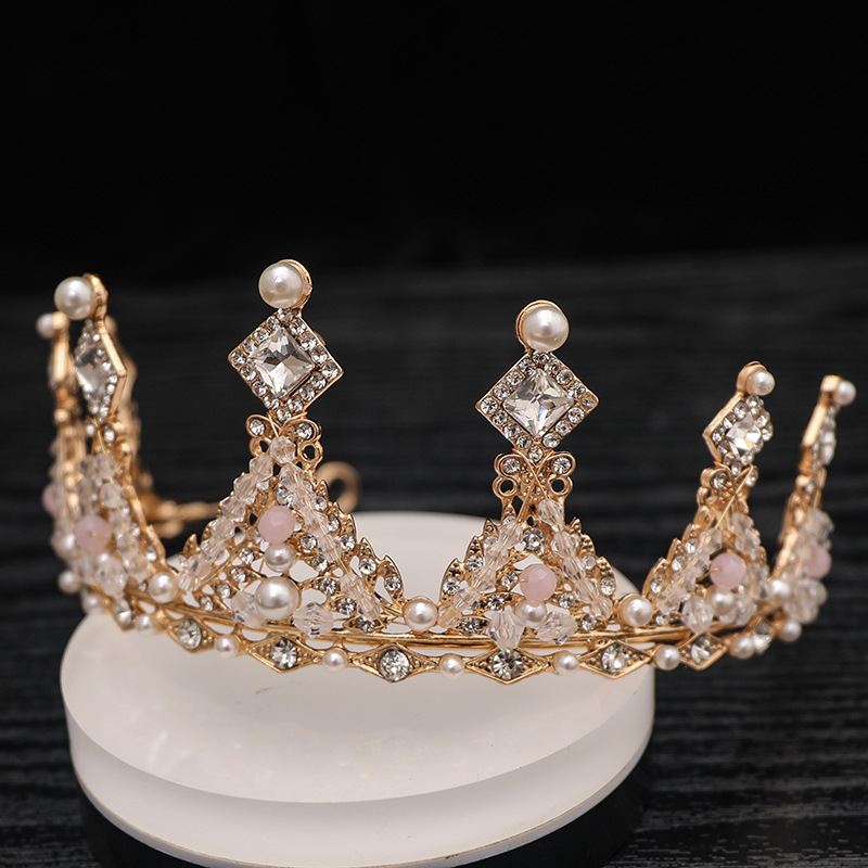 皇冠发箍头饰儿童公主女童钻石韩式王冠水晶小朋友发饰