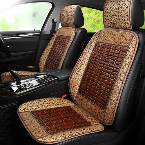 夏季汽车竹片坐垫透气冰丝竹席