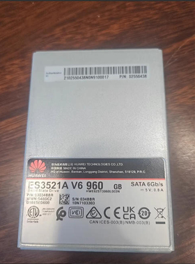 华为ES3521A V6 960G SATA SSD 2.5寸硬盘02550902