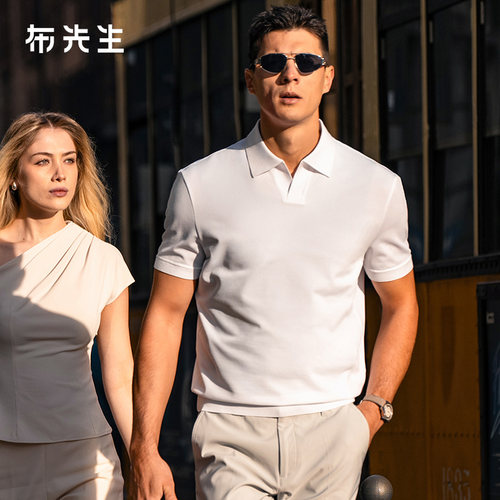 MrBu布先生时尚海鸥领商务t恤