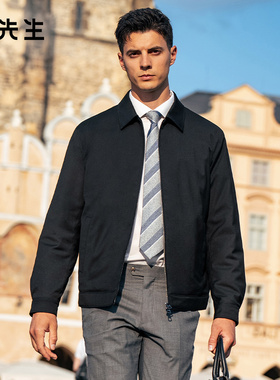 MrBu布先生翻领轻量羽绒夹克男2025秋冬新款拒水鹅绒外套BT16975