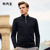 MrBu布先生拉链立领纯色长袖 BT3773 t秋冬不易皱亲肤吸汗上衣男款