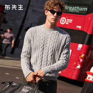 MrBu布先生小高领学院风毛衣男2025秋冬款 PT16722 混色花纱羊毛衫