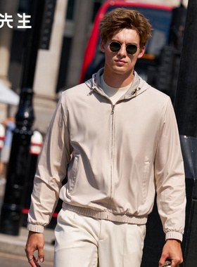 【羊毛防风保暖夹克-连帽】MrBu布先生2025秋冬男士外套PT16782