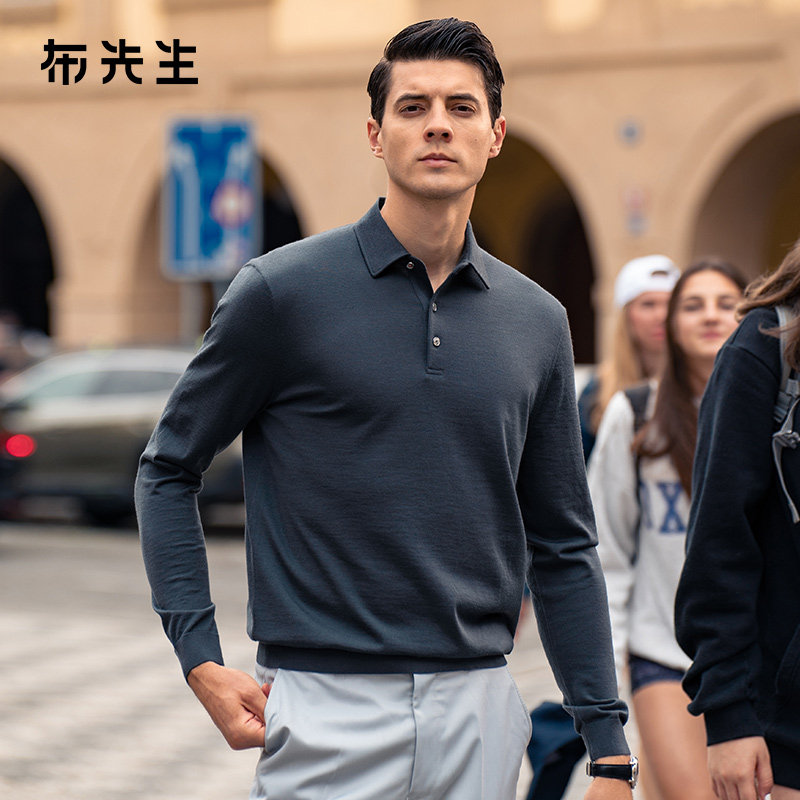 MrBu布先生保暖男士羊毛衫可机洗
