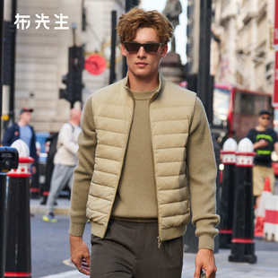 MrBu布先生立领无袖羽绒马甲男2025秋冬新款拒水鹅绒外套PT16778