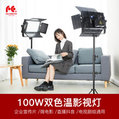 锐鹰LP 2005TDX II影视补光灯100W平板灯LED摄影灯摄像灯外拍灯柔光灯直播视频补光双色温剧组影视演播灯