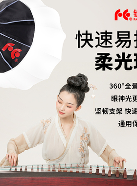锐鹰 柔光球FTA-LB65柔光罩灯笼罩球形柔光箱保荣口易撑快装柔光箱 闪光灯直播灯专用 φ65CM柔光罩