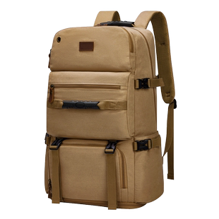 男士帆布包特大号双肩超大容量旅行登机旅游定制LOGO户外登山背包