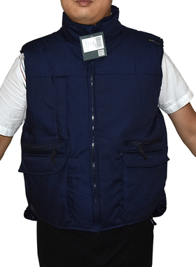 代尔塔 藏青色防寒马甲户外防寒服防风保暖冬季户外EN ISO 13688