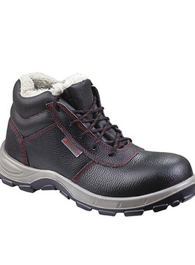 代尔塔防砸防刺穿防滑18KV绝缘棉鞋冬季羊羔绒防寒-30℃安全鞋SRC