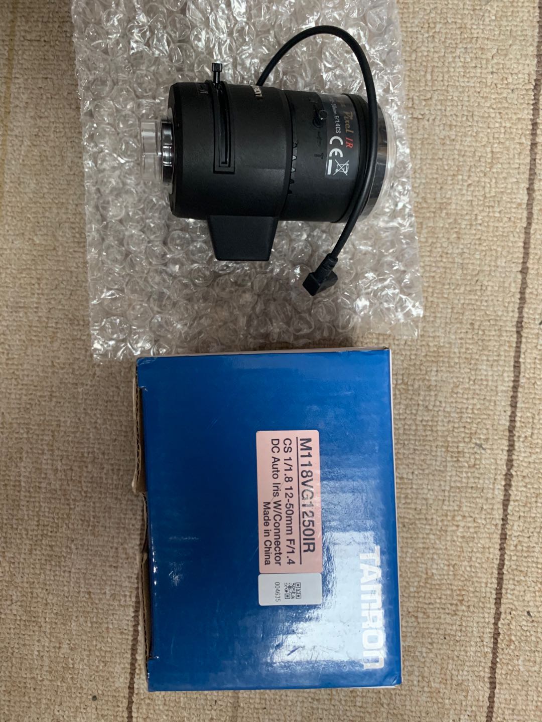 正品行货腾龙M118VG1250IR 12-50mm 500万像素高清镜头