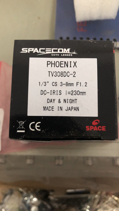 日本SPACECOM镜头 TV308DC-2标清手动变焦镜头3-8mm