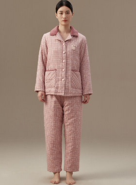 顶瓜瓜顶呱呱冬季毛绒贴布绣花彩棉绗棉套装192568