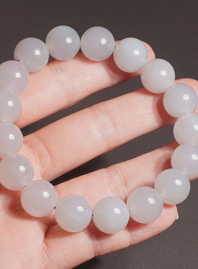 和田玉方言企业青海烟紫高冰手串