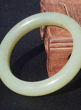 方言新疆且末老料细润青黄口手镯