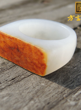 如酥羊脂白玉籽料18高端特色戒指