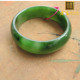 嗨翻天方言和田玉品牌高品质菠菜绿温润碧玉内径60mm正品 玉手镯O1
