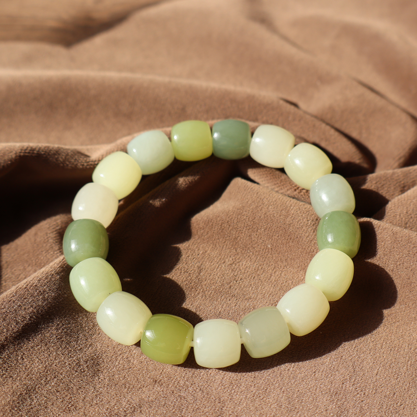 新疆且末黄口青黄口蓝调12mm手串