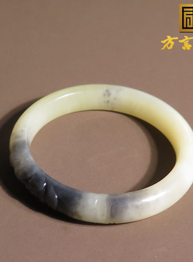 美美哒新疆特色黄口带青花巧雕镯
