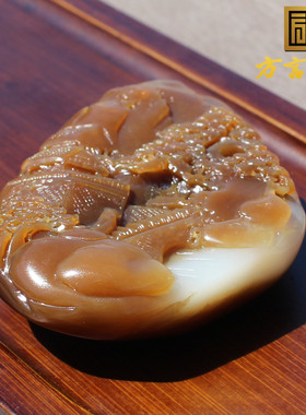 新疆且末料油润细腻糖白玉摆件