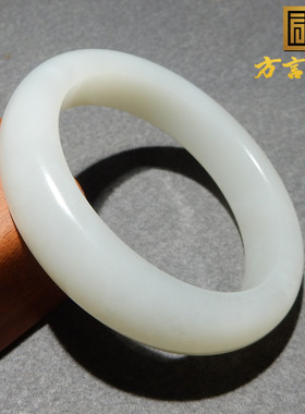 内径57mm青海老坑料正装白玉