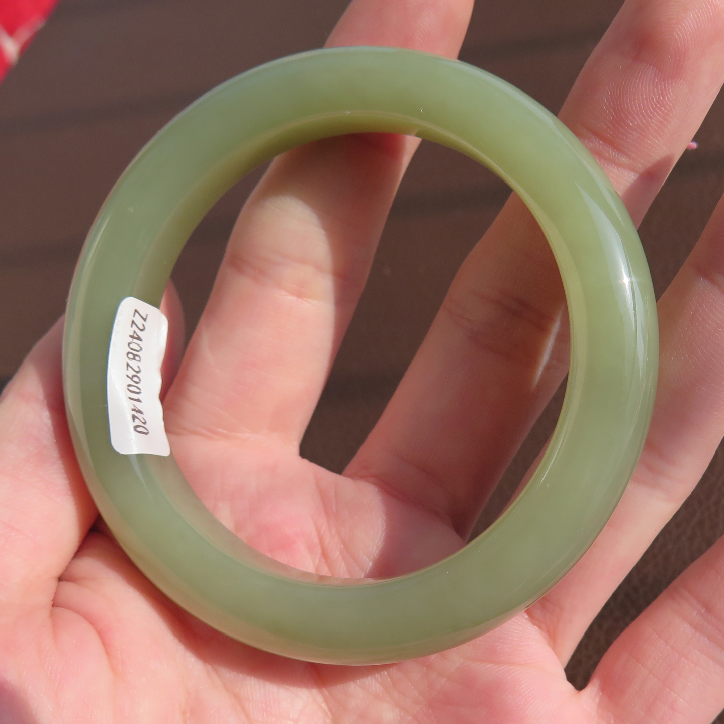 断货王方言和田玉新疆且末老坑料细润青黄口料56mm老钱风手镯X5