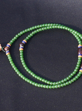 方言和田玉俄细腻正阳绿碧玉手串